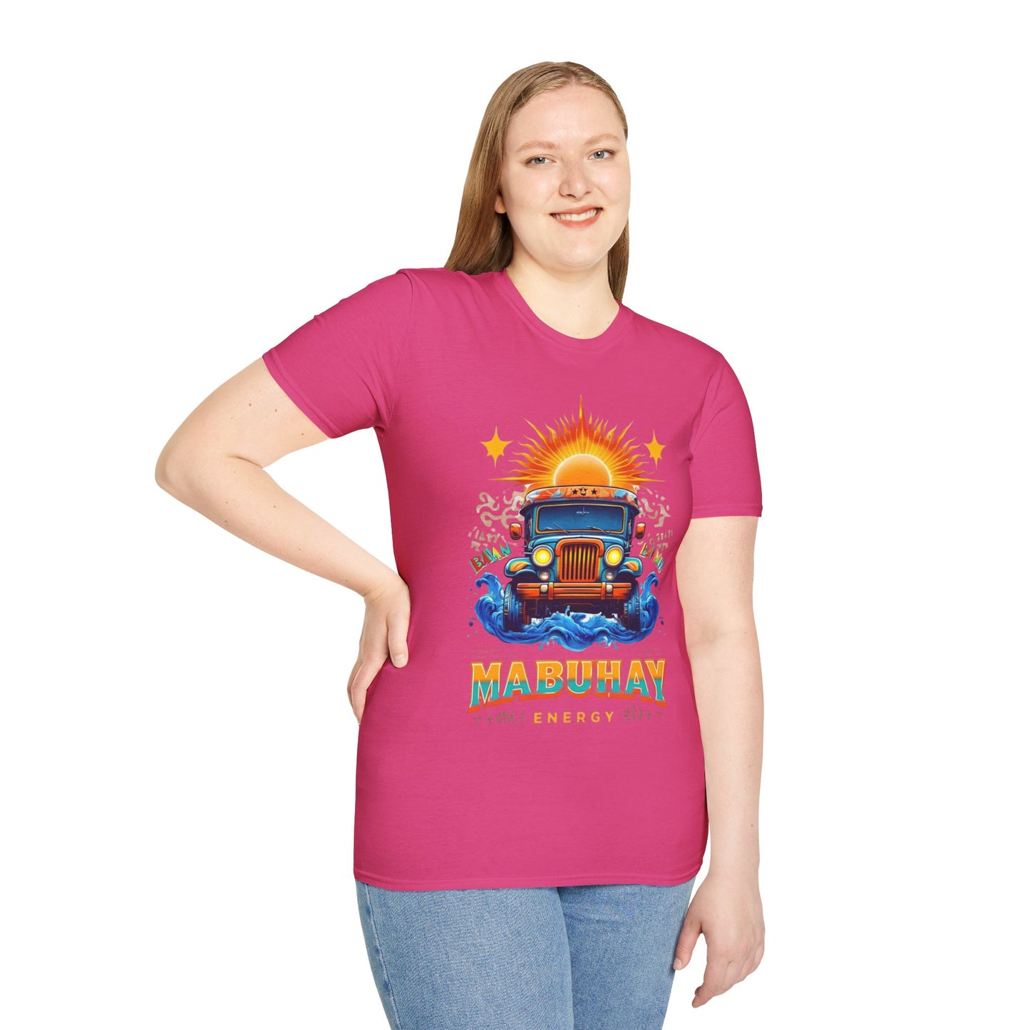 Mabuhay Energy Vintage Jeepney T-Shirt | Unisex Softstyle Tee