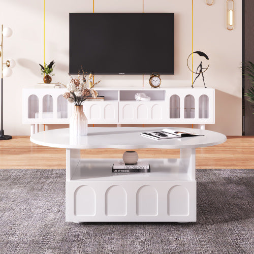 Cloud-Shaped Coffee Table – Modern Aesthetic Room Table