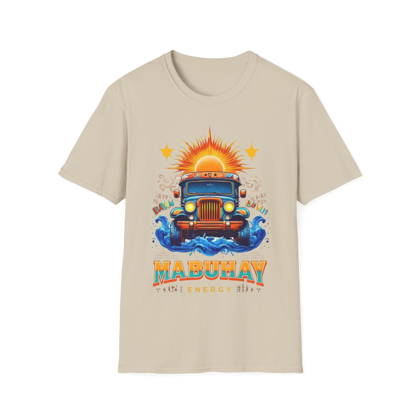 Mabuhay Energy Vintage Jeepney T-Shirt | Unisex Softstyle Tee