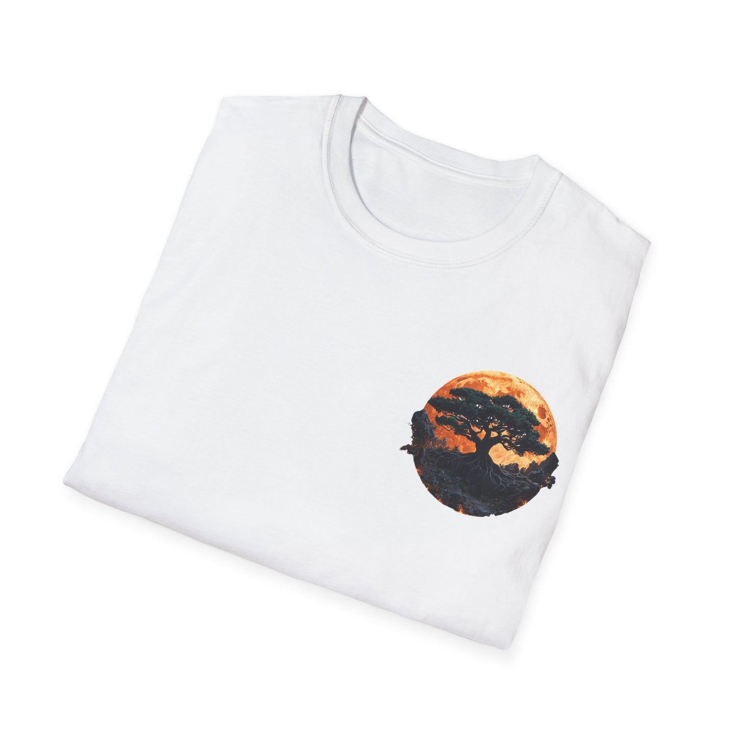 Samurai and Bonsai T-Shirt, Front And Back Design