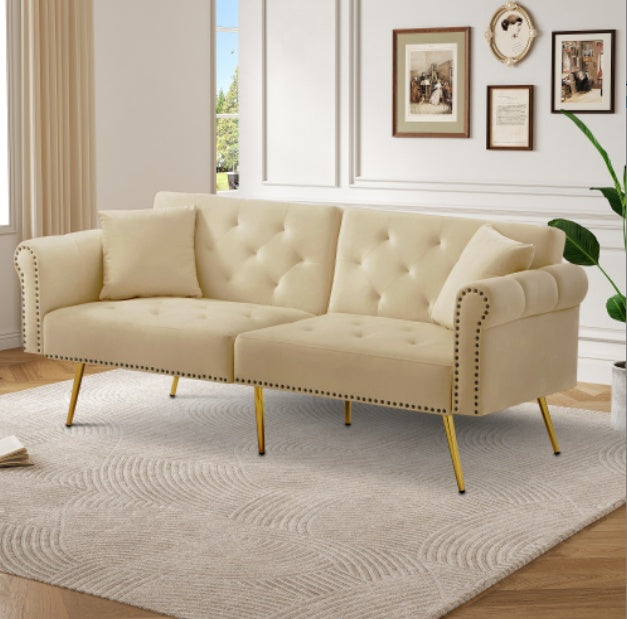 Modern 2-Seater Sofa Bed – Compact Convertible Couch