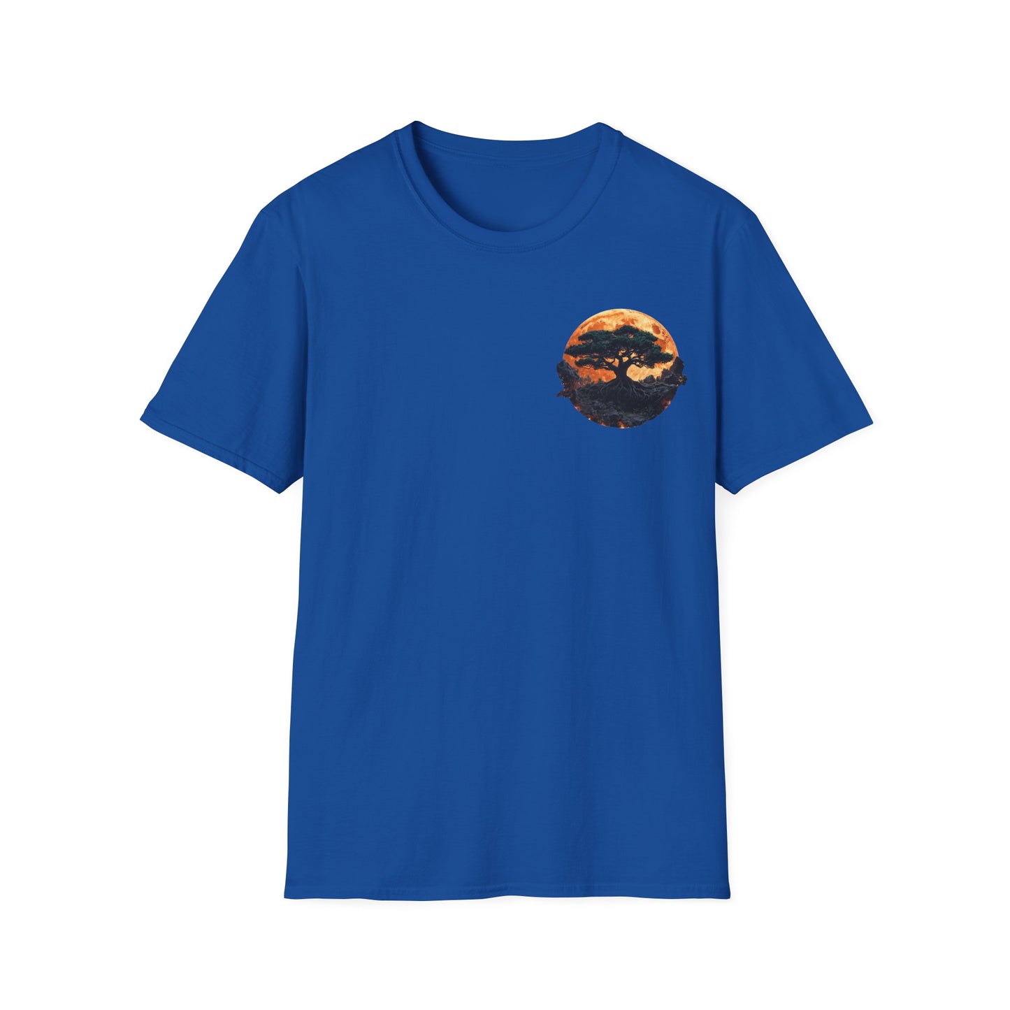 Samurai and Bonsai T-Shirt, Front And Back Design