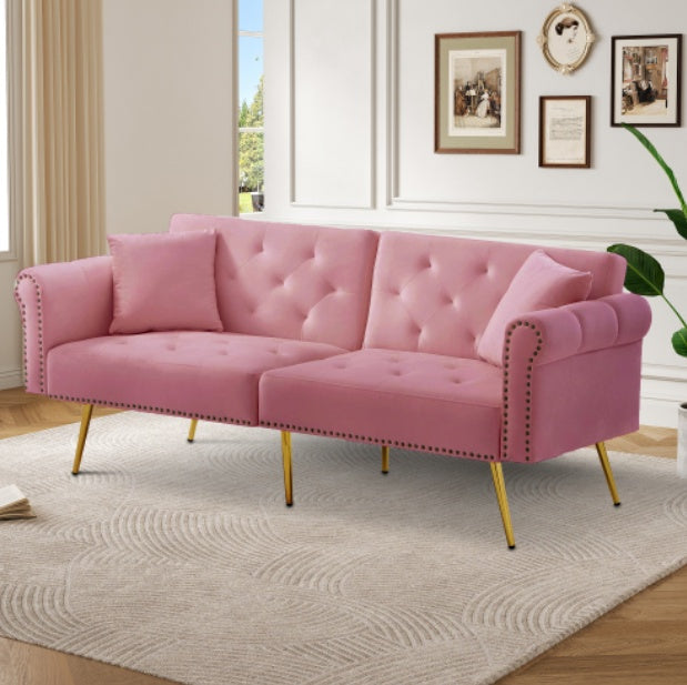 Modern 2-Seater Sofa Bed – Compact Convertible Couch