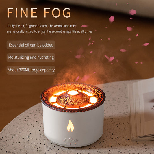 Jellyfish Flame And Blue Volcano Humidifier