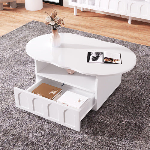 Cloud-Shaped Coffee Table – Modern Aesthetic Room Table
