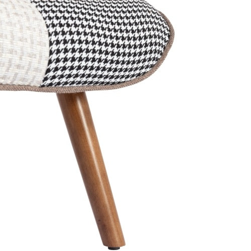 Multi-colour Lounge Chair With Footrest