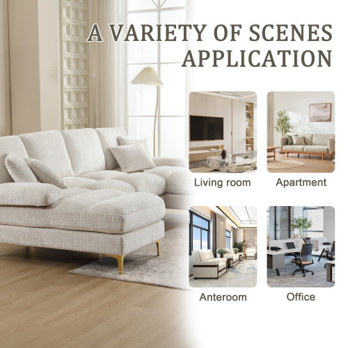 Modular Sofa with Double Chaise – U-Shaped Sectional Couch