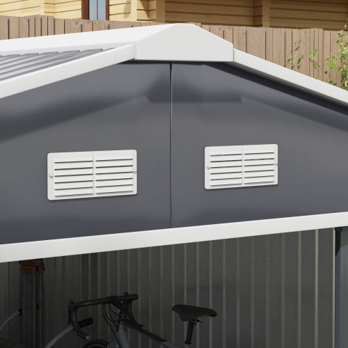 Metal Garden Shed,13x11ft Outdoor Storage