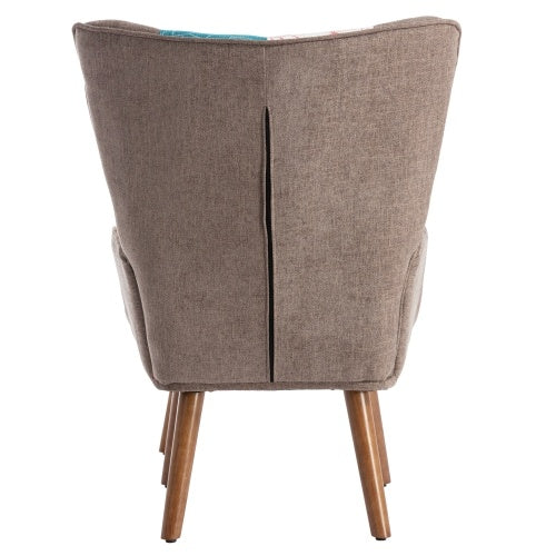 Multi-colour Lounge Chair With Footrest