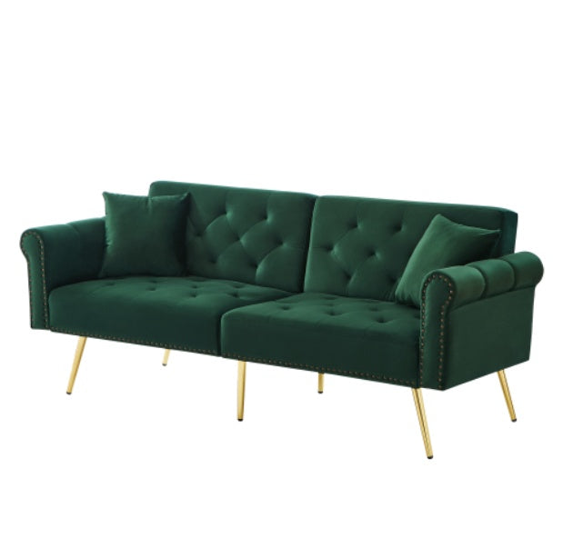 Modern 2-Seater Sofa Bed – Compact Convertible Couch