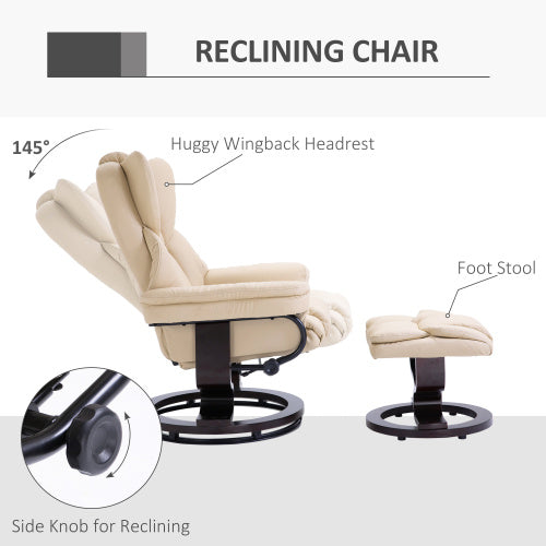 360 Swivel Recliner Chair With Footstool