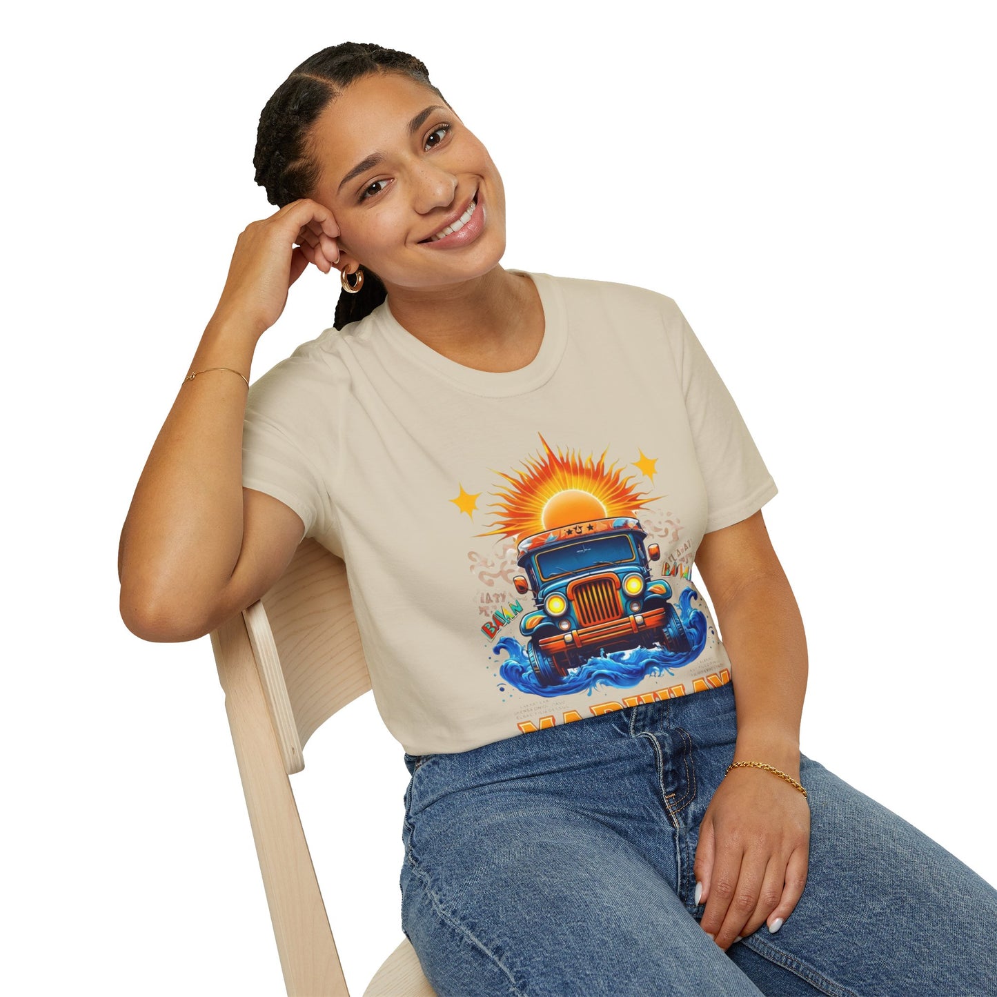 Mabuhay Energy Vintage Jeepney T-Shirt | Unisex Softstyle Tee