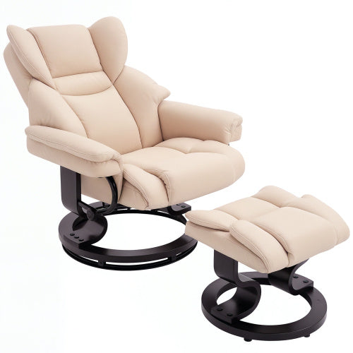 360 Swivel Recliner Chair With Footstool