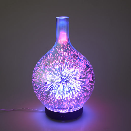 Firework Ultrasonic Diffuser – 3D Glass Aromatherapy Light
