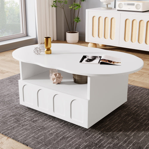Cloud-Shaped Coffee Table – Modern Aesthetic Room Table