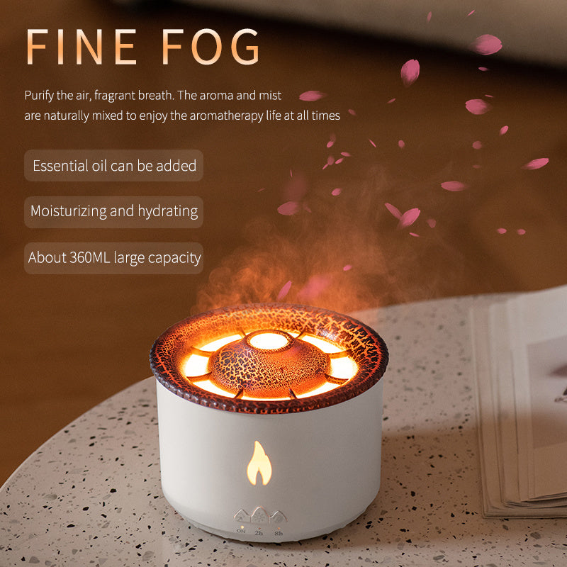 Jellyfish Flame And Blue Volcano Humidifier