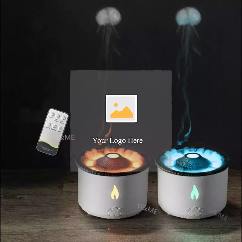 Jellyfish Flame And Blue Volcano Humidifier