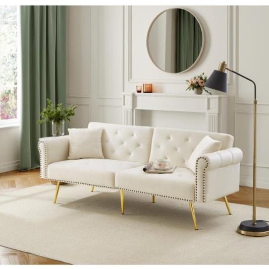 Modern 2-Seater Sofa Bed – Compact Convertible Couch