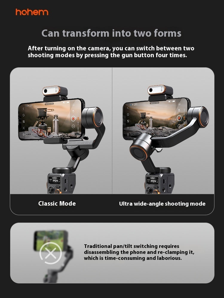 Mobile Phone Gimbal Stabilizer AI Face Tracking