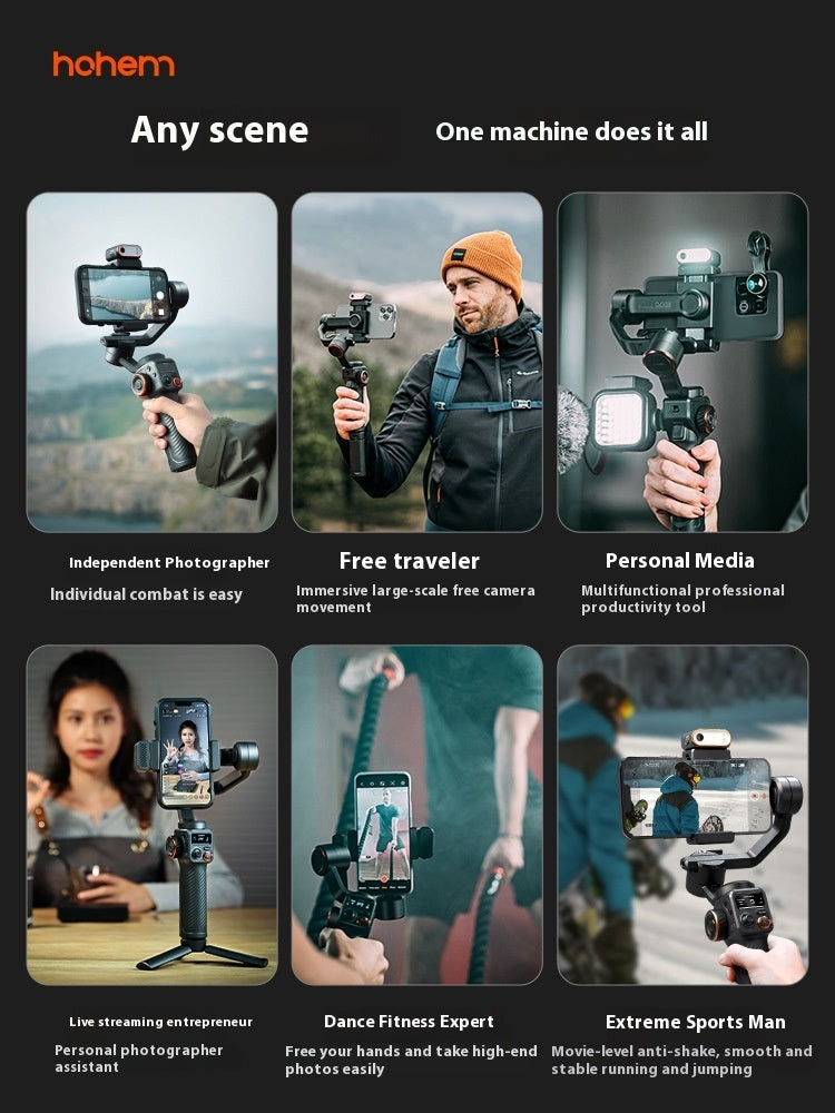 Mobile Phone Gimbal Stabilizer AI Face Tracking